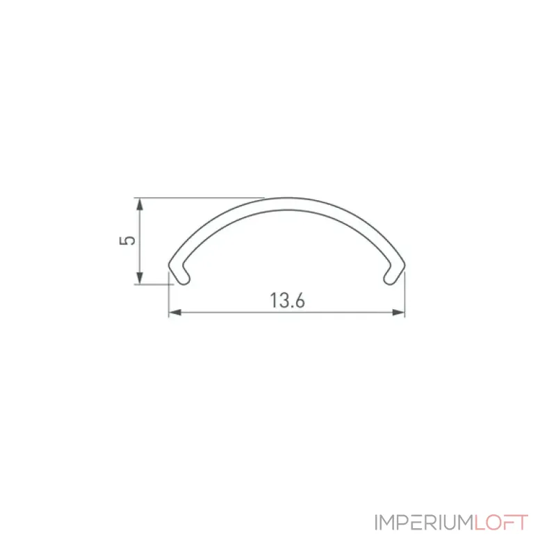 Рассеиватель ARH-ROUND-D16-2000 OPAL-PM Arlight 039221