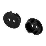 Заглушка ARH-ROUND-D20-DUAL BLACK с отверстием Arlight 039302