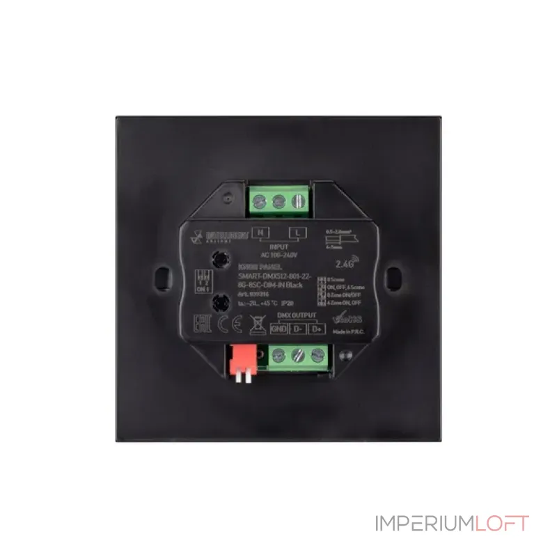 Arlight INTELLIGENT ARLIGHT Кнопочная панель SMART-DMX512-801-22-8G-8SC-DIM-IN Black 230В 2.4G IARL IP20 039316 Arlight INTELLIGENT ARLIGHT Кнопочная панель SMART-DMX512-801-22-8G-8SC-DIM-IN Black 230В 2.4G IARL IP20 039316