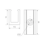 Клипса для крепления герметичной ленты AURORA-1206-CLIP CLEAR Arlight 039354