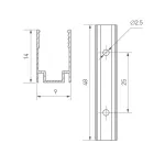 Клипса для крепления герметичной ленты AURORA-1608-CLIP ANOD Arlight 039356