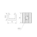 Клипса для крепления герметичной ленты AURORA-1608-CLIP CLEAR Arlight 039357