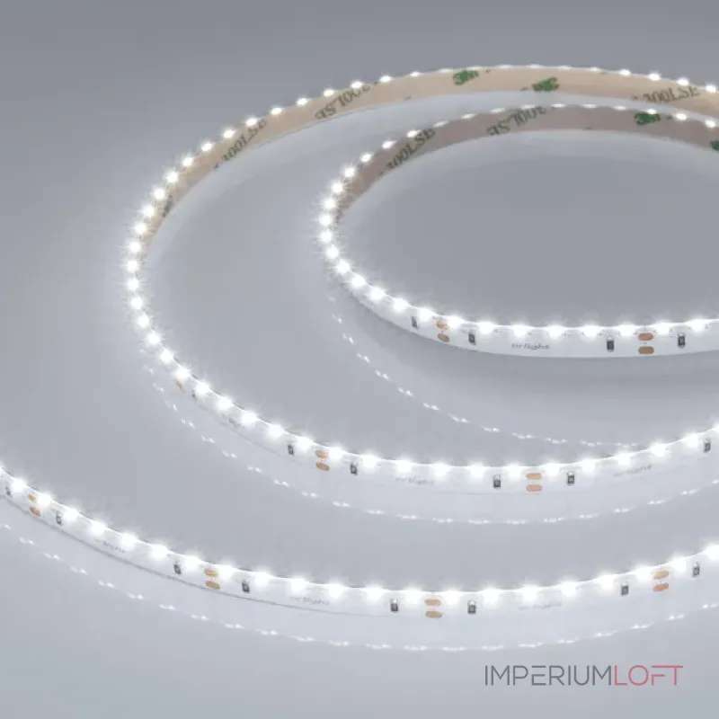 Светодиодная лента RS-S120-8mm 24V White6000 (9.6W/m, IP20, 3014, 5m, боковое свечение) Arlight 039428