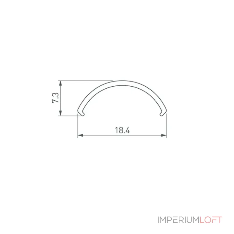 Рассеиватель ROUND-D20-2000 OPAL-PM Arlight 039490