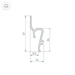 Профиль для светодиодной ленты STRETCH-SHADOW-TECH-2000 BLACK (A2-DELTA) Arlight 039509
