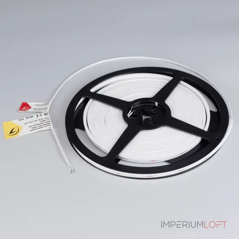 Светодиодная лента герметичная MOONLIGHT-SIDE-M196-03x06mm 24V Warm2700 (7.2W/m, IP54, 2216, 5m, wire x2, Вывод прямой) Arlight 039567