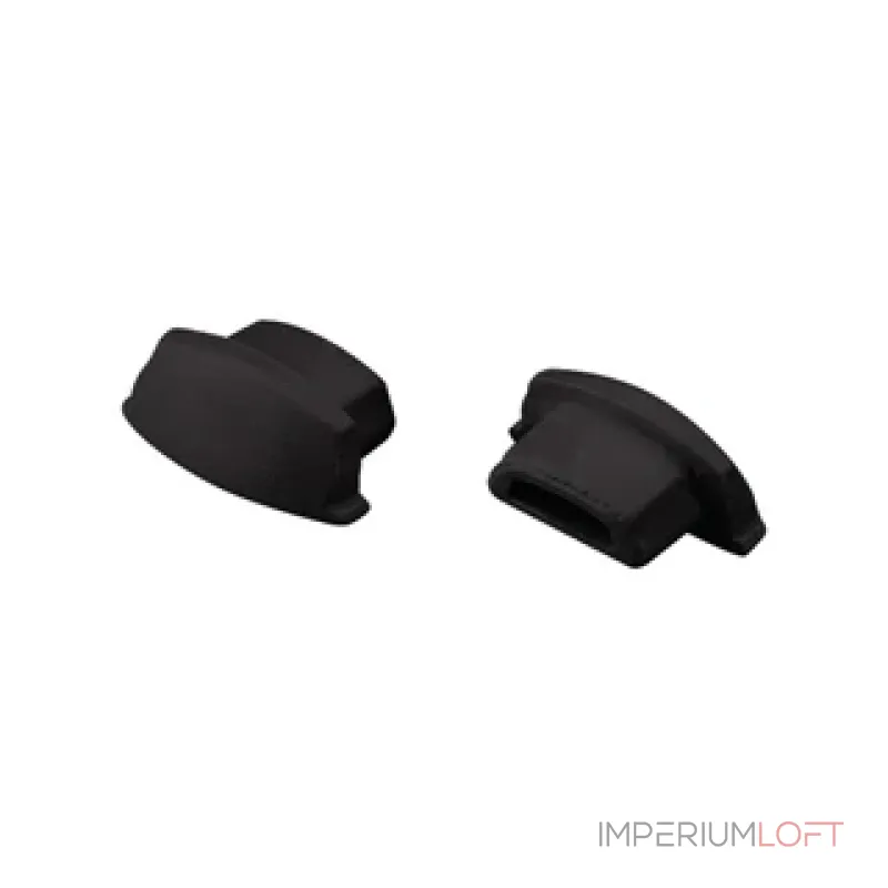 Заглушка ARH-BENT-W11 BLACK с отверстием Arlight 039584