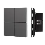 Кнопочная панель KNX-304-23-IN Black (BUS, Frameless, IARL, IP20) Arlight 039663