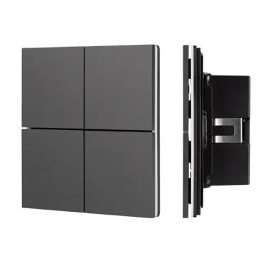 Arlight INTELLIGENT ARLIGHT Кнопочная панель KNX-304-23-IN Black BUS Frameless IARL IP20 039663