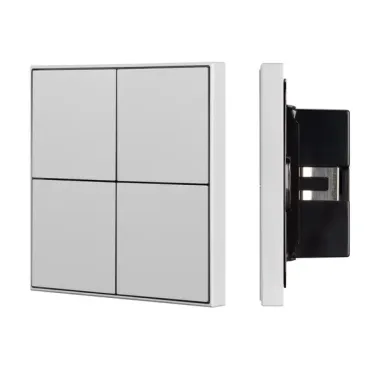 Кнопочная панель KNX-304-23-IN Silver (BUS, Frame, IARL, IP20) Arlight 039666