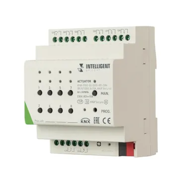 Актуатор KNX-7083-82-DRO-MF-DIN (BUS/230V, 8x10А, KNX Secure, IARL, IP20) Arlight 039896 Актуатор KNX-7083-82-DRO-MF-DIN (BUS/230V, 8x10А, KNX Secure, IARL, IP20) Arlight 039896