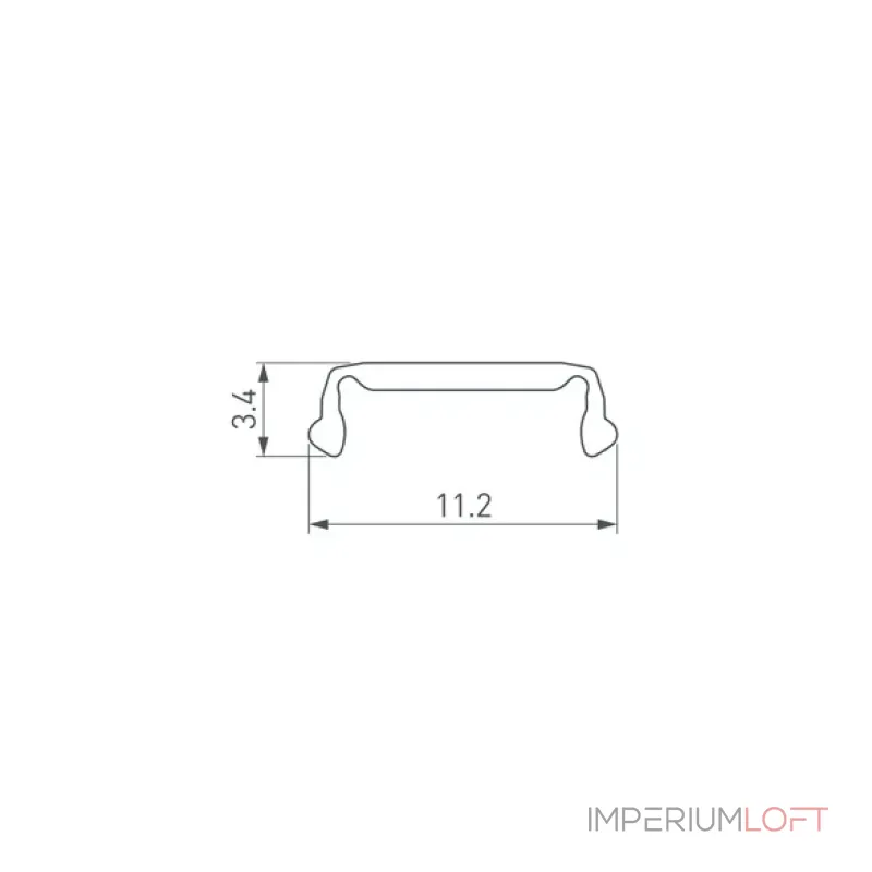 Рассеиватель FANTOM-W10-DUAL-2000 OPAL Arlight 039948