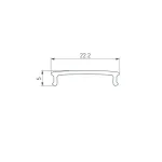 Рассеиватель FANTOM-W20-BEVEL-2000 OPAL Arlight 039950