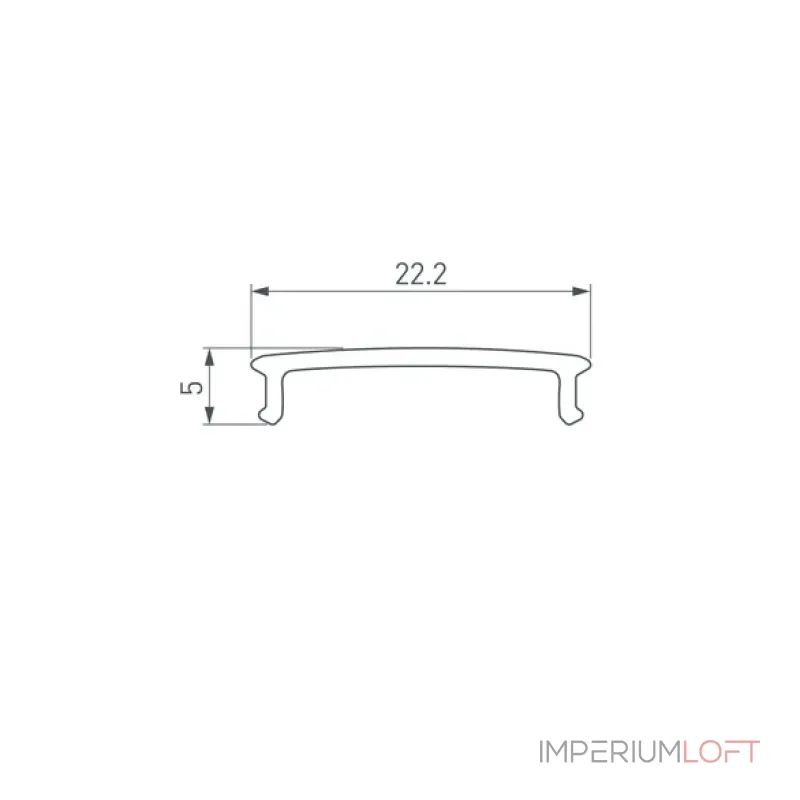 Рассеиватель FANTOM-W20-BEVEL-2000 OPAL Arlight 039950
