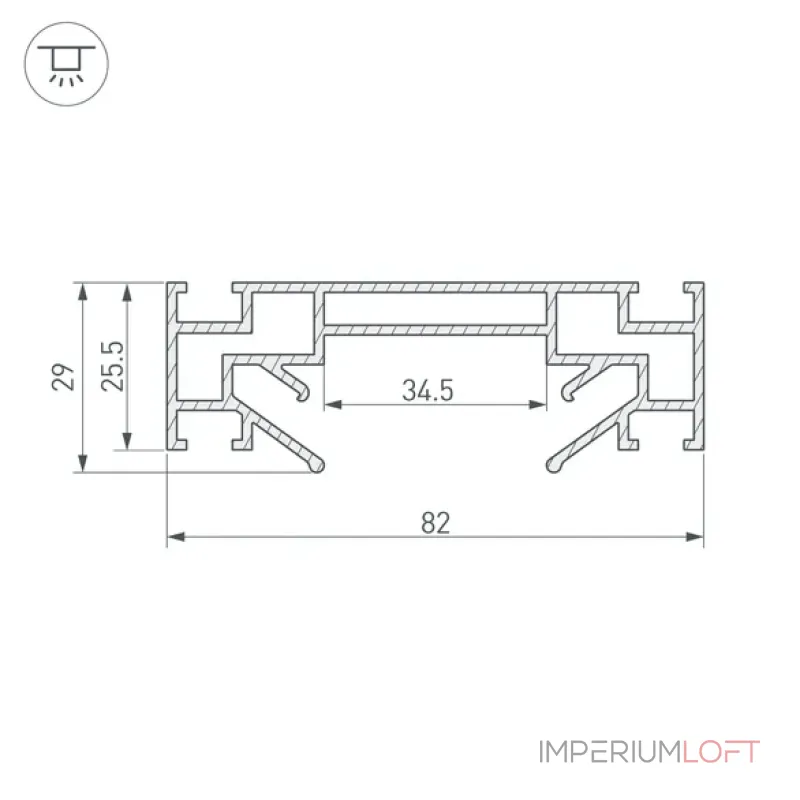 Профиль-держатель для трека LGD-STRETCH-2TR-2000 Arlight 040059 Профиль-держатель для трека LGD-STRETCH-2TR-2000 Arlight 040059