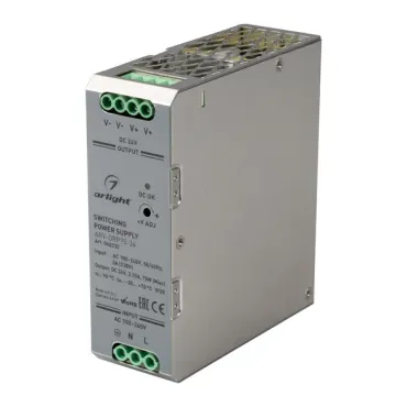 Блок питания ARV-DRP75-24 (24V, 3.15A, 75W, IP20) Arlight 040232