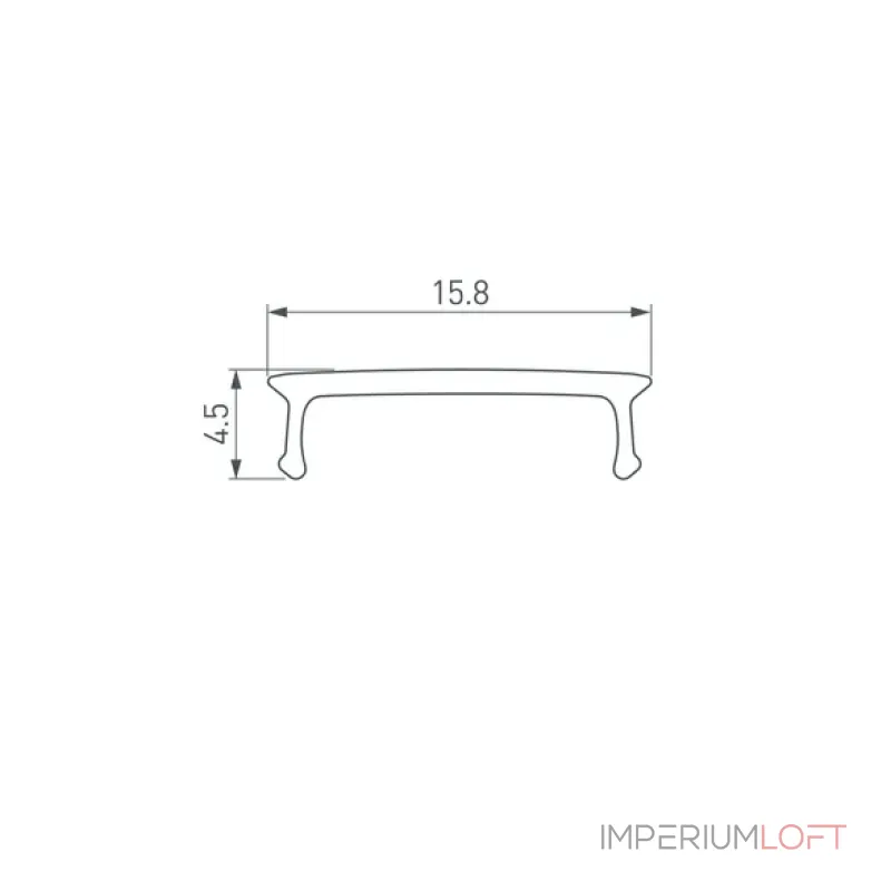 Рассеиватель LINE-2000 OPAL BLACK-PM Arlight 040302