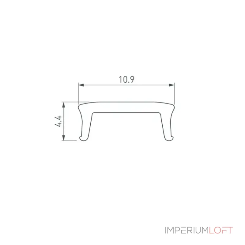 Рассеиватель FANTOM-W12-2000 OPAL Arlight 040483