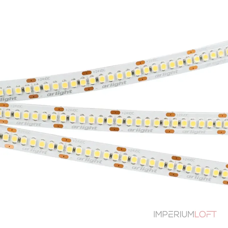 Светодиодная лента RT-A240-10mm 24V Warm3500 (19.2W/m, IP20, 3528, 5m) Arlight 040545