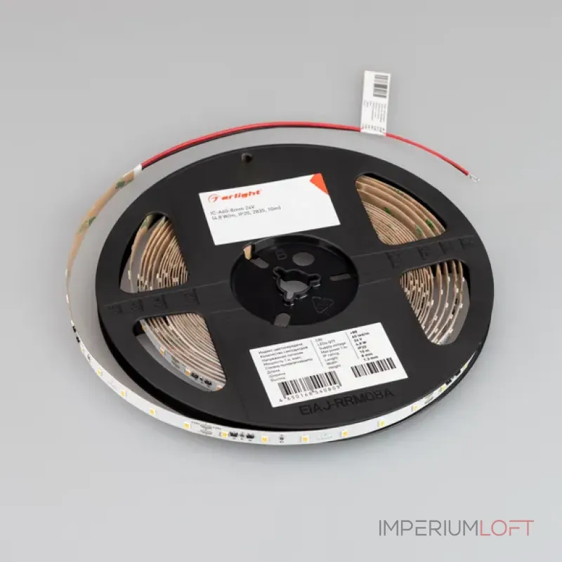 Светодиодная лента IC-A60-8mm 24V Cool 8K (4.8W/m, IP20, 2835, 10m, стабилизированная) Arlight 040604