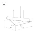 Подвесной светильник Arlight LINEAIR FLAT 40636