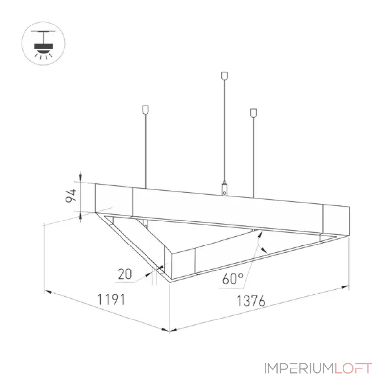 Подвесной светильник Arlight LINEAIR FLAT 40636