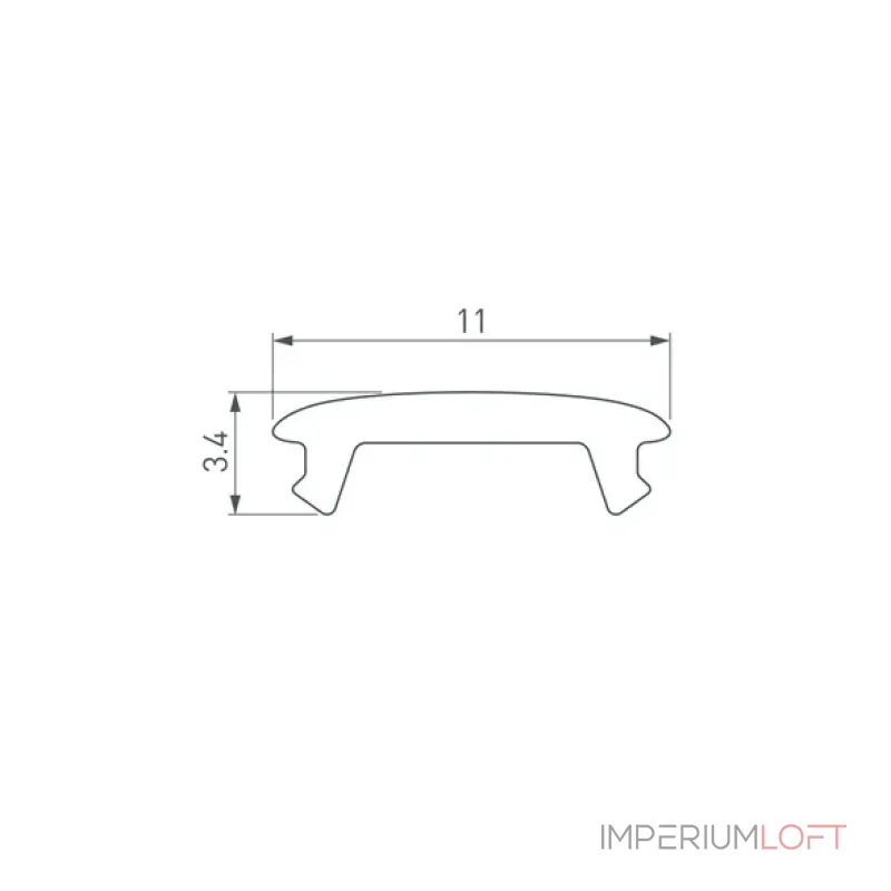 Рассеиватель STRETCH-SHADOW-10m OPAL-PVC (A2-CONTOUR-PRO) Arlight 040644