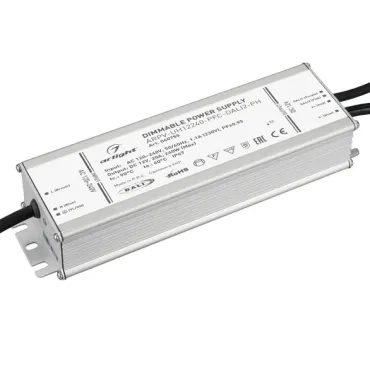 Блок питания ARPV-UH12240-PFC-DALI2-PH (12V, 20A, 240W, IP67) Arlight 040755 Блок питания ARPV-UH12240-PFC-DALI2-PH (12V, 20A, 240W, IP67) Arlight 040755