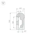 Гибкий профиль WPH-FLEX-0613-SIDE-S8-10m WHITE Arlight 040826