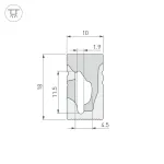 Гибкий профиль WPH-FLEX-1018-SIDE-S10-50m WHITE Arlight 040828