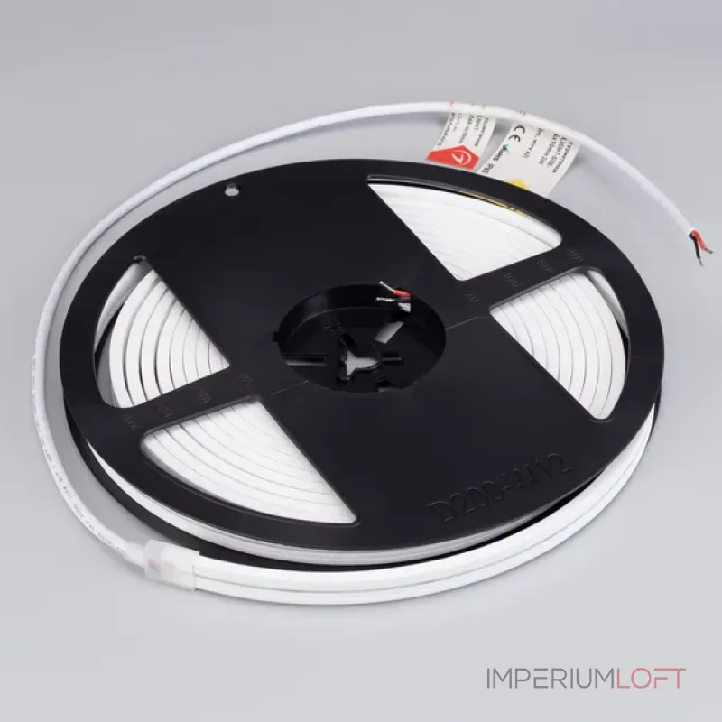 Светодиодная лента герметичная MOONLIGHT-SIDE-A168-4x10mm 24V Warm2300 (7.2W/m, IP65, 5m, wire x2, Вывод прямой) Arlight 040991