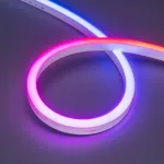 Светодиодная лента герметичная DMX MOONLIGHT-SIDE-B84-12x17mm 24V RGB-PX7 (18W/m, IP67, 5m, wire x2, Вывод прямой) Arlight 041013