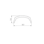 Рассеиватель ARH-BENT-W11-2000 BLACK Arlight 041031