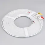Светодиодная лента герметичная MOONLIGHT-SIDE-A120-06x12mm 24V White6000 (9.6W/m, IP65, 5m, wire x2, Вывод прямой) Arlight 041033