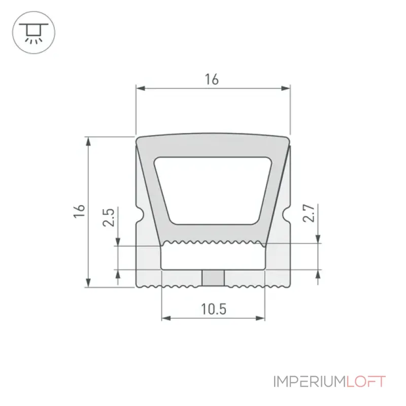Гибкий профиль WPH-FLEX-1616-TOP-S11-20m WHITE Arlight 041094 Гибкий профиль WPH-FLEX-1616-TOP-S11-20m WHITE Arlight 041094