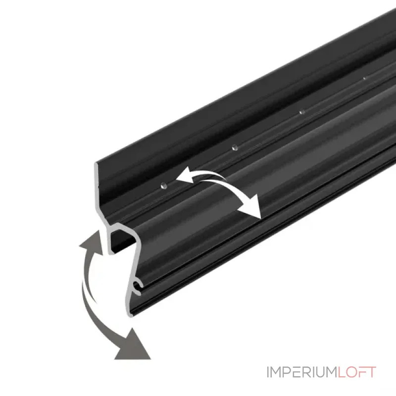 Профиль для светодиодной ленты STRETCH-SHADOW-TECH-VENT-2000 BLACK (A2-DELTA) Arlight 041160