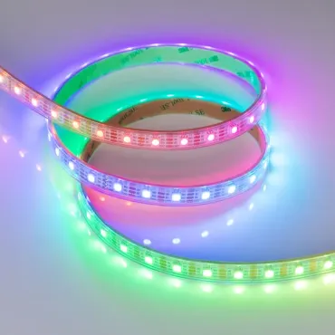 Светодиодная лента герметичная SPI-P-B60-12mm 5V RGB-PX1-BPT (12W/m, IP66, 5060, 5m, бегущий огонь) Arlight 041167 Светодиодная лента герметичная SPI-P-B60-12mm 5V RGB-PX1-BPT (12W/m, IP66, 5060, 5m, бегущий огонь) Arlight 041167