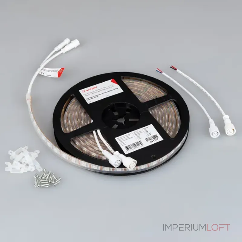 Светодиодная лента герметичная SPI-P-B60-12mm 5V RGB-PX1-BPT (12W/m, IP66, 5060, 5m, бегущий огонь) Arlight 041167