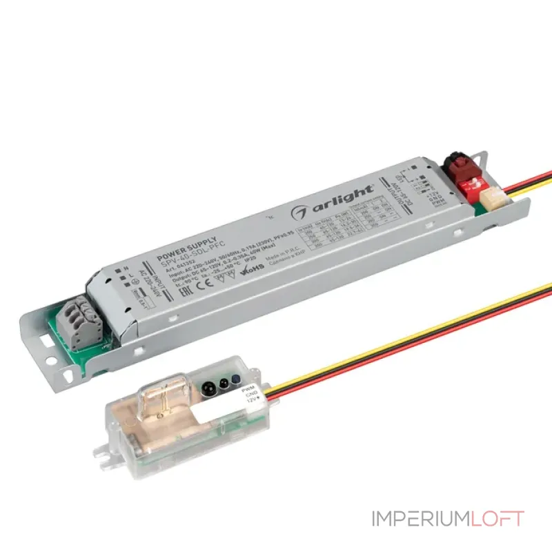 Блок питания SPV-40-SDL-PFC (40W, 65-120V, 0.2-0.35A, IP20) Arlight 041352 Блок питания SPV-40-SDL-PFC (40W, 65-120V, 0.2-0.35A, IP20) Arlight 041352
