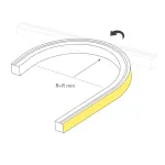 Светодиодная лента герметичная MOONLIGHT-TOP-B84-13x12mm 24V RGB (12W/m, IP67, 5m, wire x2, Вывод боковой) Arlight 041485