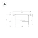 Трековый светильник Arlight ORIENT DOTS FOLD 41529