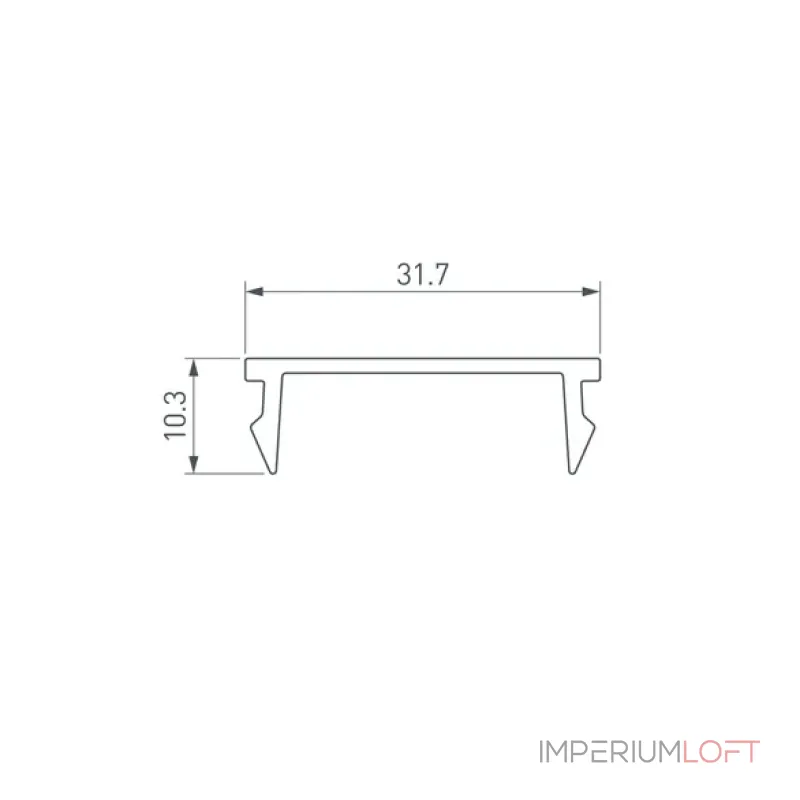 Рассеиватель LINE-S-W32-2000 OPAL Arlight 041582