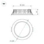 Встраиваемый светильник Arlight MIST 41611