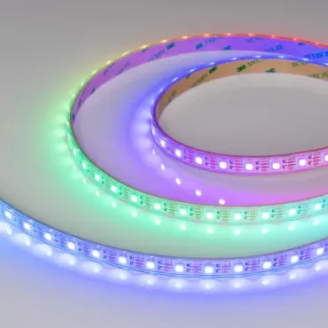 Светодиодная лента герметичная SPI-P-B60-12mm 12V RGB-PX1-BPT (8W/m, IP66, 5060, 5m, бегущий огонь) Arlight 041615(1)