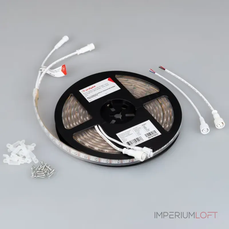 Светодиодная лента герметичная SPI-P-B60-12mm 12V RGB-PX1-BPT (8W/m, IP66, 5060, 5m, бегущий огонь) Arlight 041615(1)