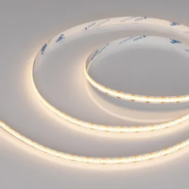 Светодиодная лента COB-X360-8mm 5V Warm3000 (5W/m, IP20, CSP, 5m) Arlight 041704