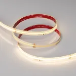 Светодиодная лента герметичная SPI-COB-SE-X378-12mm 24V Warm3000-PX63-BPT (7W/m, IP65, 5m, бегущий огонь) Arlight 041739