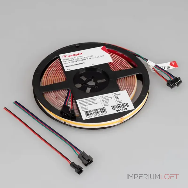 Светодиодная лента герметичная SPI-COB-SE-X378-12mm 24V Warm2700-PX63-BPT (7W/m, IP65, 5m, бегущий огонь) Arlight 041740 Светодиодная лента герметичная SPI-COB-SE-X378-12mm 24V Warm2700-PX63-BPT (7W/m, IP65, 5m, бегущий огонь) Arlight 041740