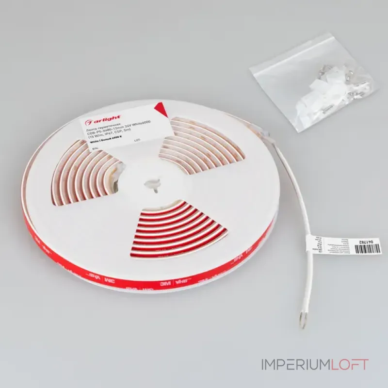 Светодиодная лента герметичная COB-PS-X480-12mm 24V White6000 (15W/m, IP67, CSP, 5m) Arlight 041782