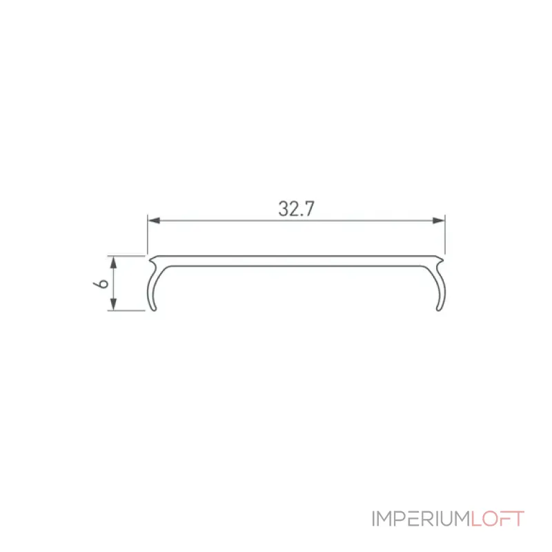 Рассеиватель W33-S-2500 OPAL Arlight 041830